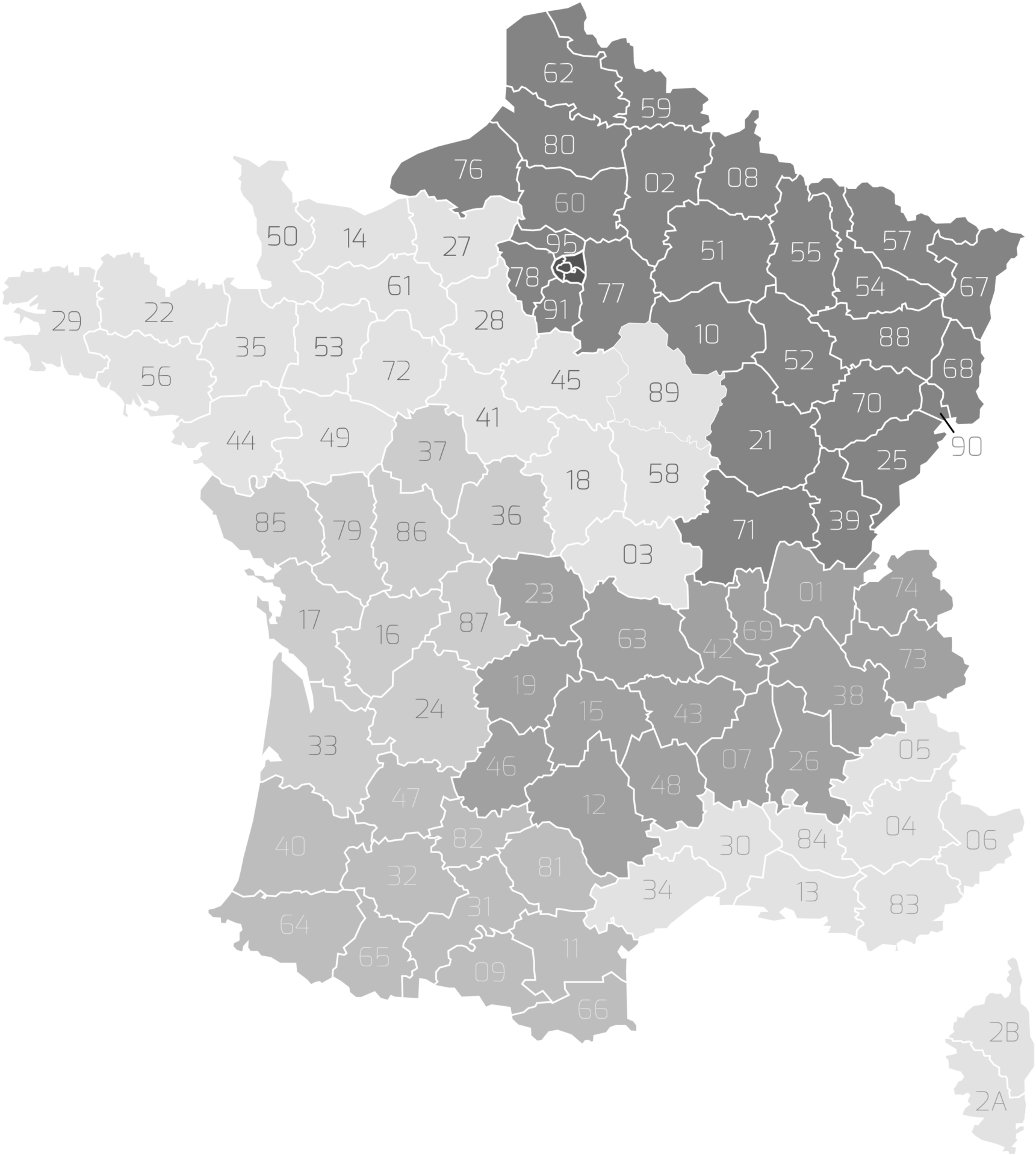 Carte France groupe ACWA